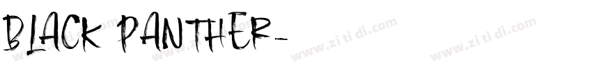 BLACK PANTHER字体转换